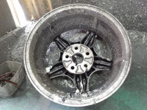 SUPRA JZA70 pict-2-全剥離・洗浄→ｷｽﾞ修理02