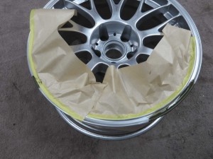 BBSリム修理 下地塗装