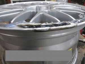 BBSリム修理 溶接後