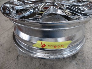 クロームメッキホイールエアー漏れ修理 before