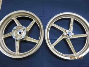 HONDA純正リメイク pict-3-粉体塗装→上塗仕上塗装(調色ゴールド)01