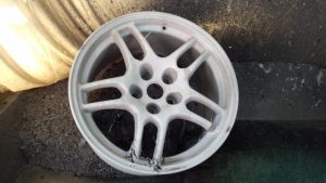 R33GT-Rﾚｽﾄｱ2-全剥離→ﾌﾞﾗｽﾄ工程01