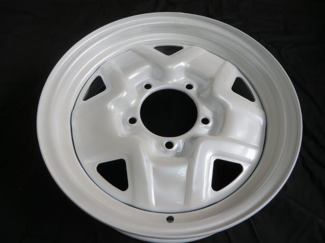 純正スチールホイールの色替え(カラーチェンジ) – ボデーショップオキ