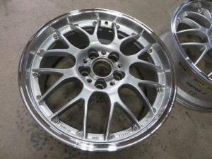 BBS DIAMOND CUT 2-ﾘﾑｷｽﾞ修理→ｼﾙﾊﾞｰ塗装→ﾀﾞｲﾔﾓﾝﾄﾞｶｯﾄ加工